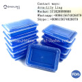 1 compartment meal prep plastic take out food container plastic,bule and leakproof bento lunch box